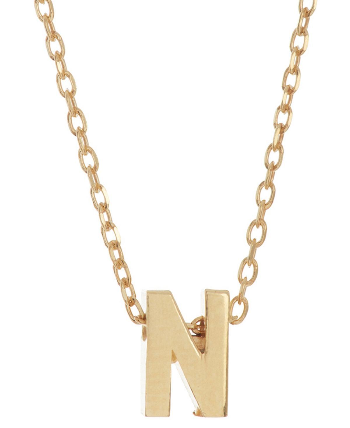 Adornia Mini Initial Pendant Necklace, Women's, Gold Tone H Product Image