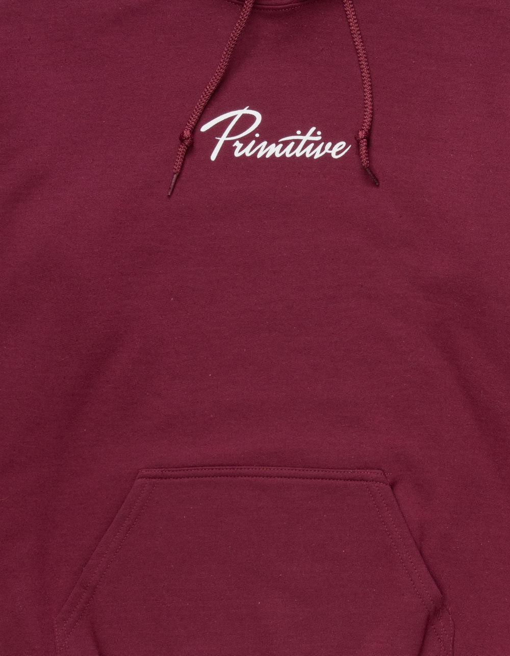 PRIMITIVE Hudson II Mens Hoodie - BURGUNDY Product Image