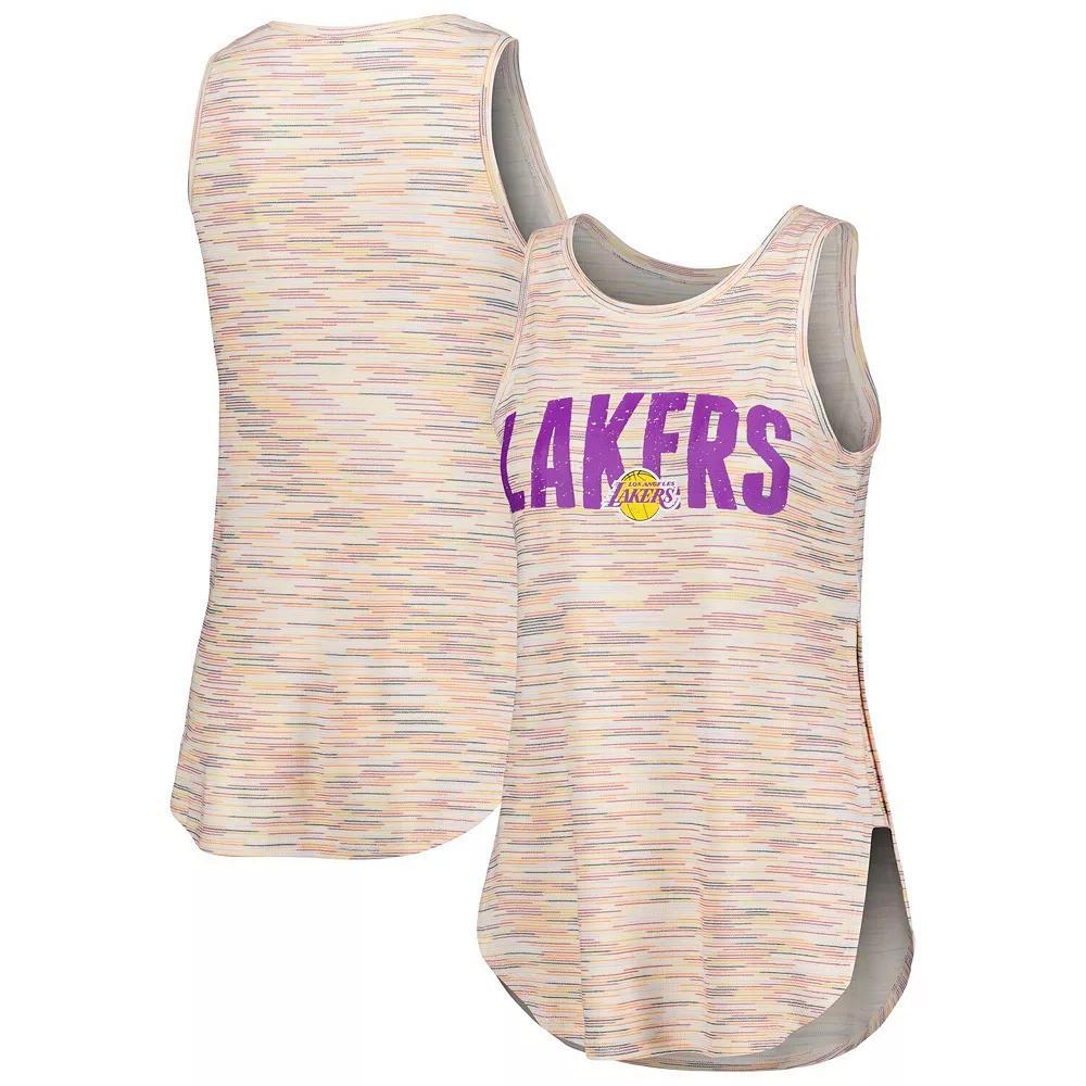 Women's Concepts Sport White Los Angeles Lakers Sunray Tank Top, Size: Small Product Image