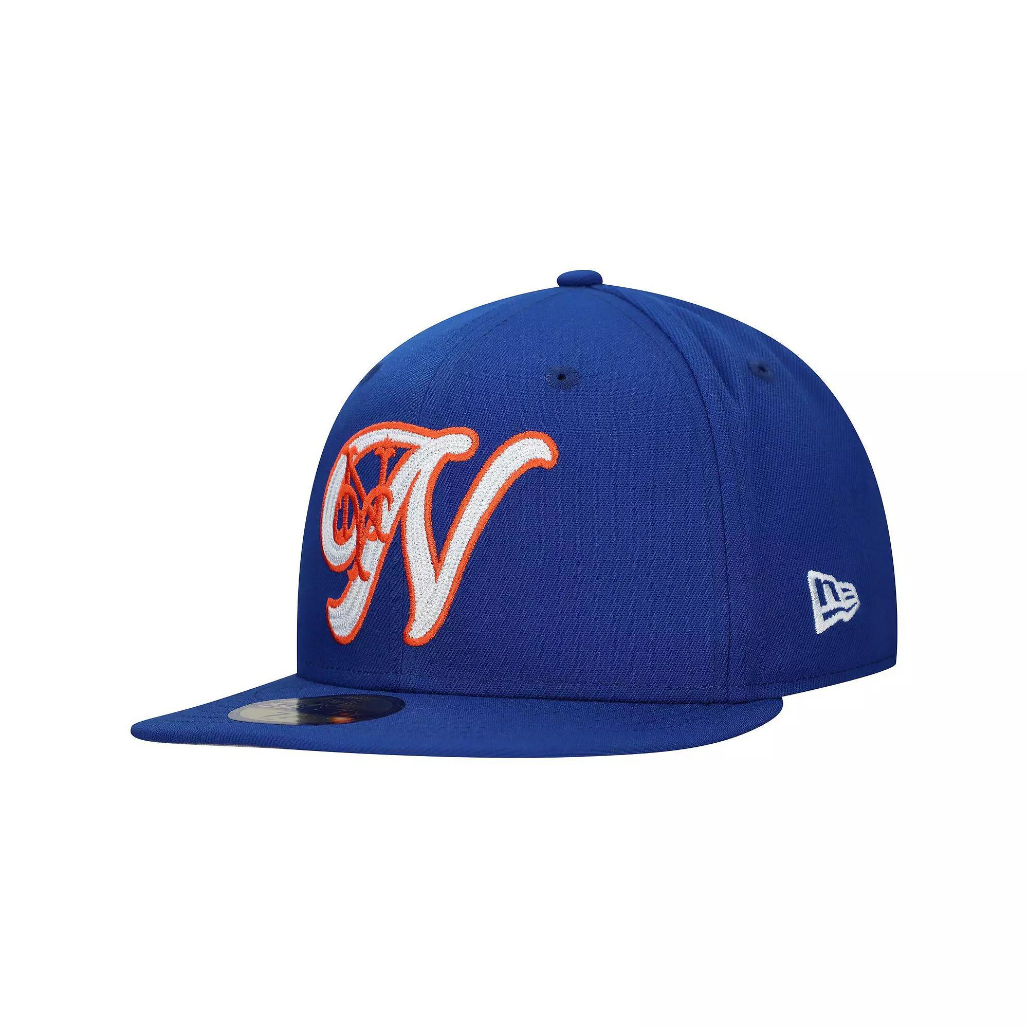 Men's New Era Royal New York Mets  Duo Logo 2.0 59FIFTY Fitted Hat, Size: 7 1/8, Blue Product Image