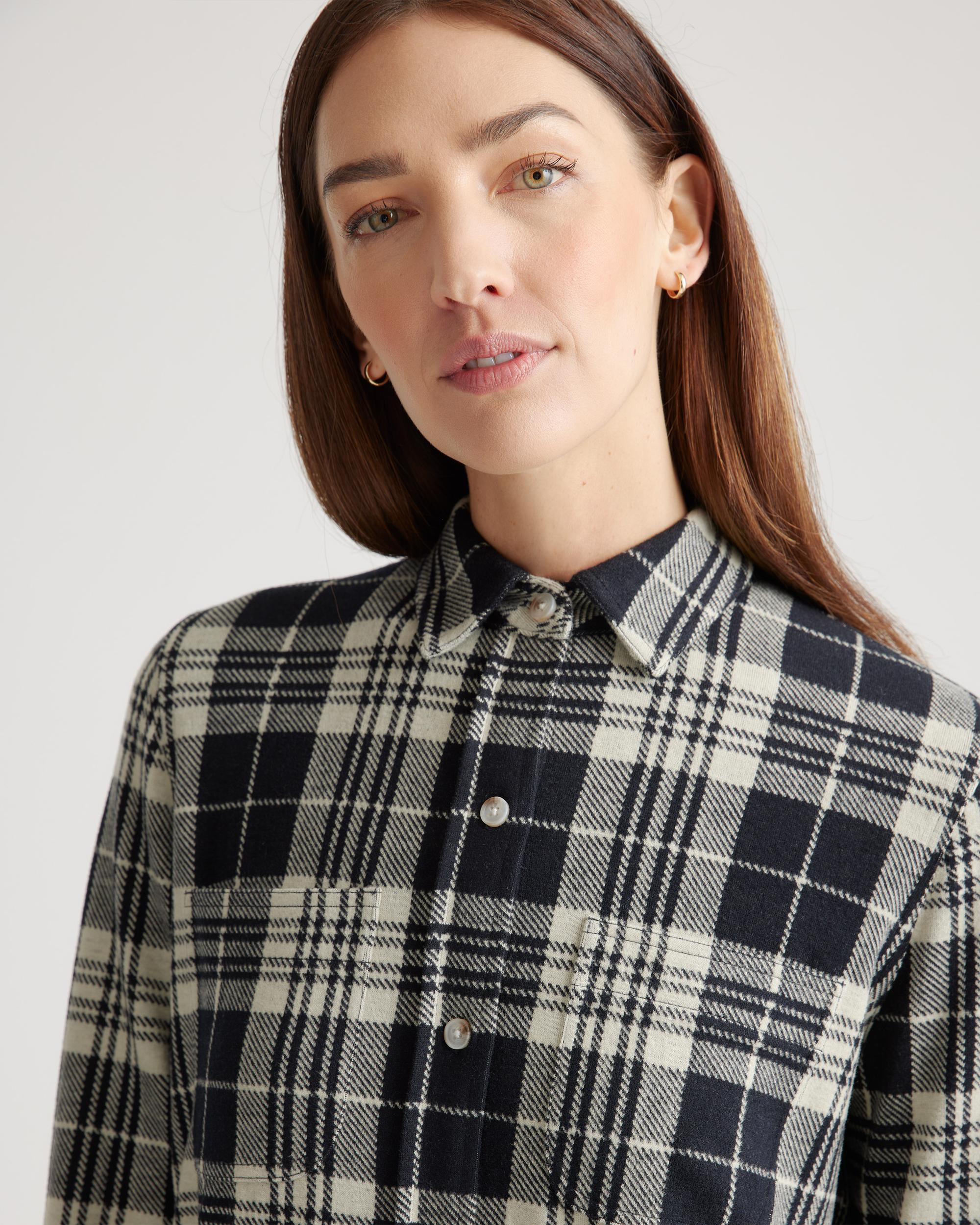 Quince | Women's Stretch Sweater Fleece Shirt Recycled Polyester Product Image