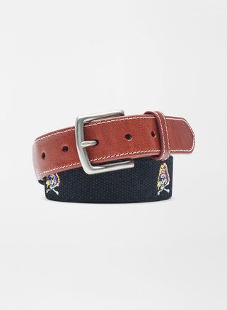 Peter Millar Mens East Carolina Belt | Color: Black | Size: 32 | ECU Product Image