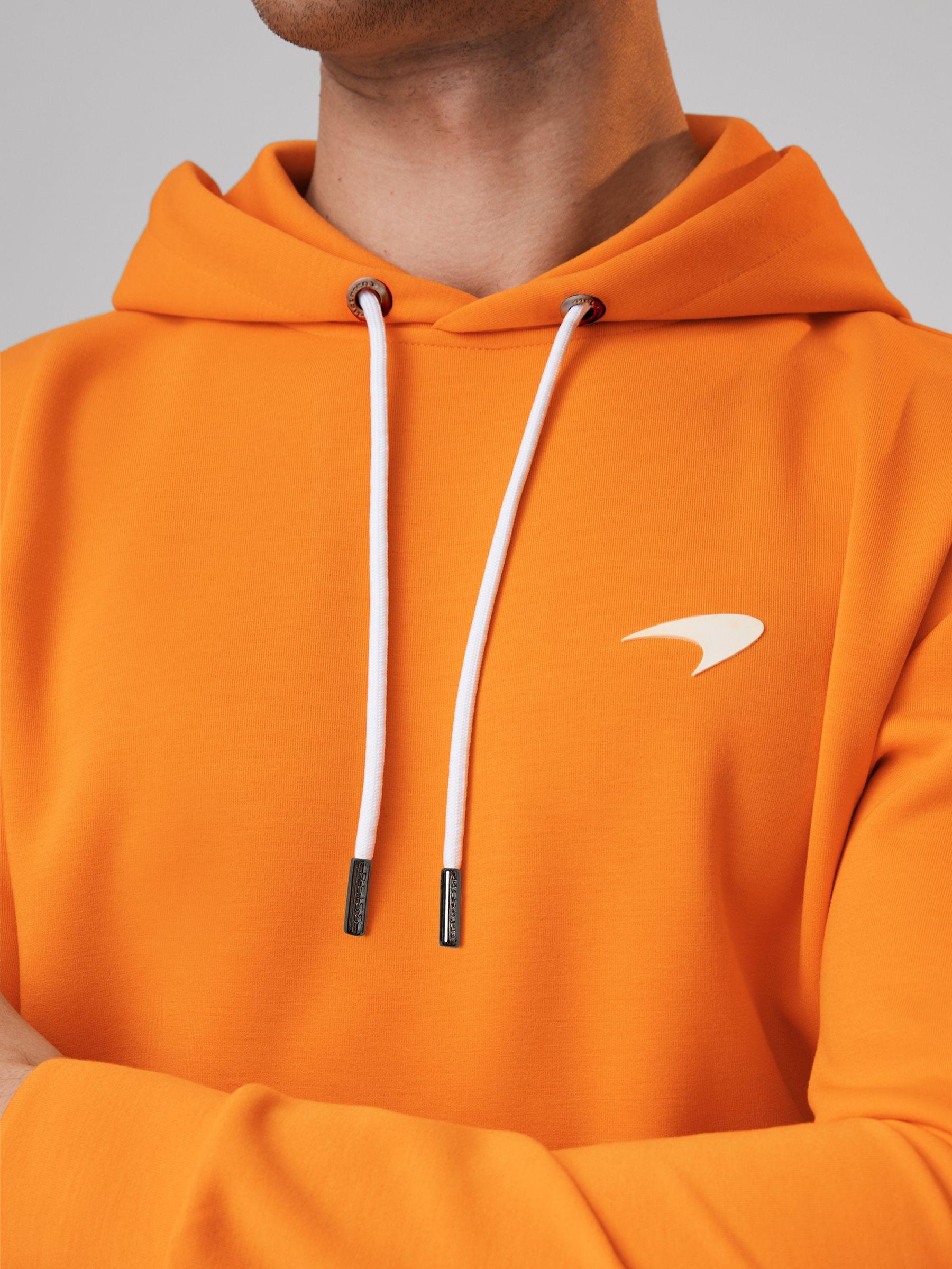 McLaren F1 Interlock Jersey Hoodie in Papaya Product Image