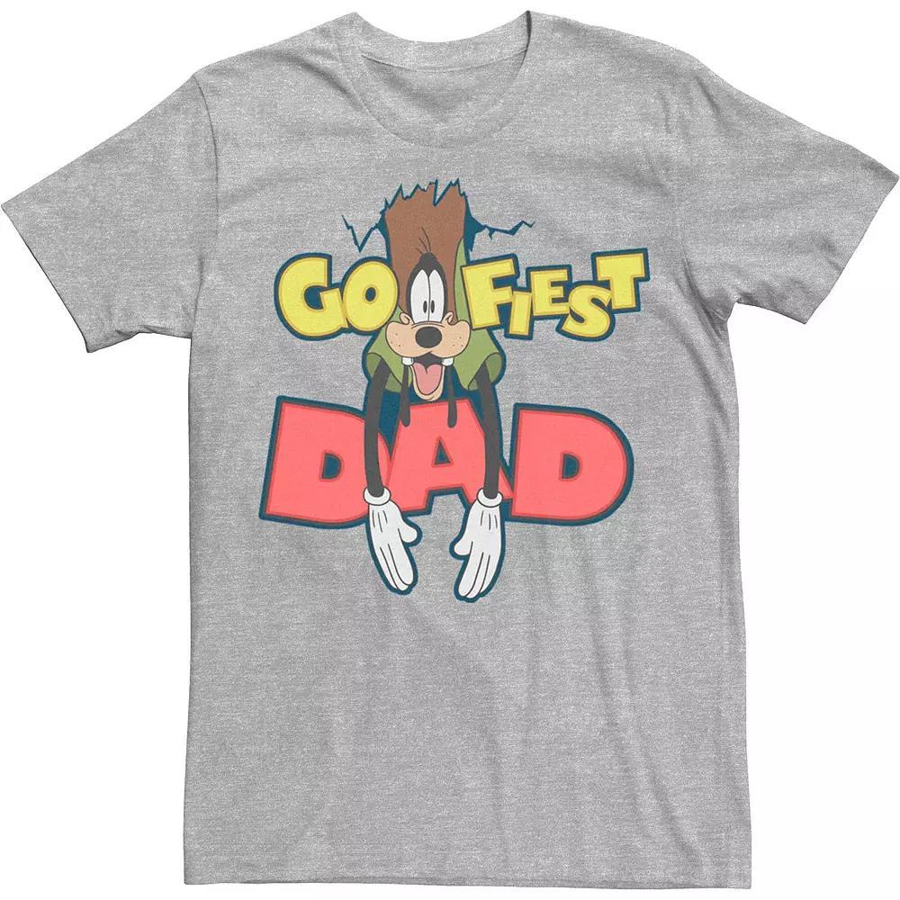 Disney's A Goofy Movie Men's Goofiest Dad Tee, Size: Small, Athletic Grey Product Image