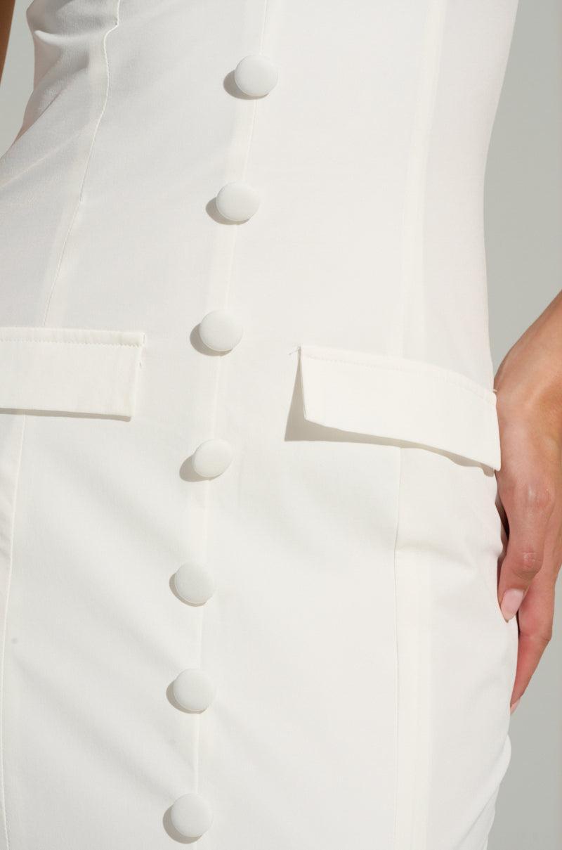STRICTLY BUSINESS BUTTON UP MAXI DRESS Product Image