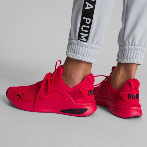 PUMA Softride Enzo Evo Men's Running Shoes in High Risk Red/Black Product Image