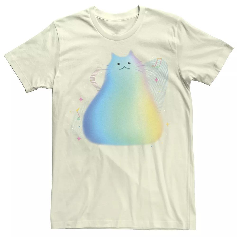 Disney / Pixar's Soul Men's Cat Portrait Music Notes Tee, Size: Medium, Natural Product Image