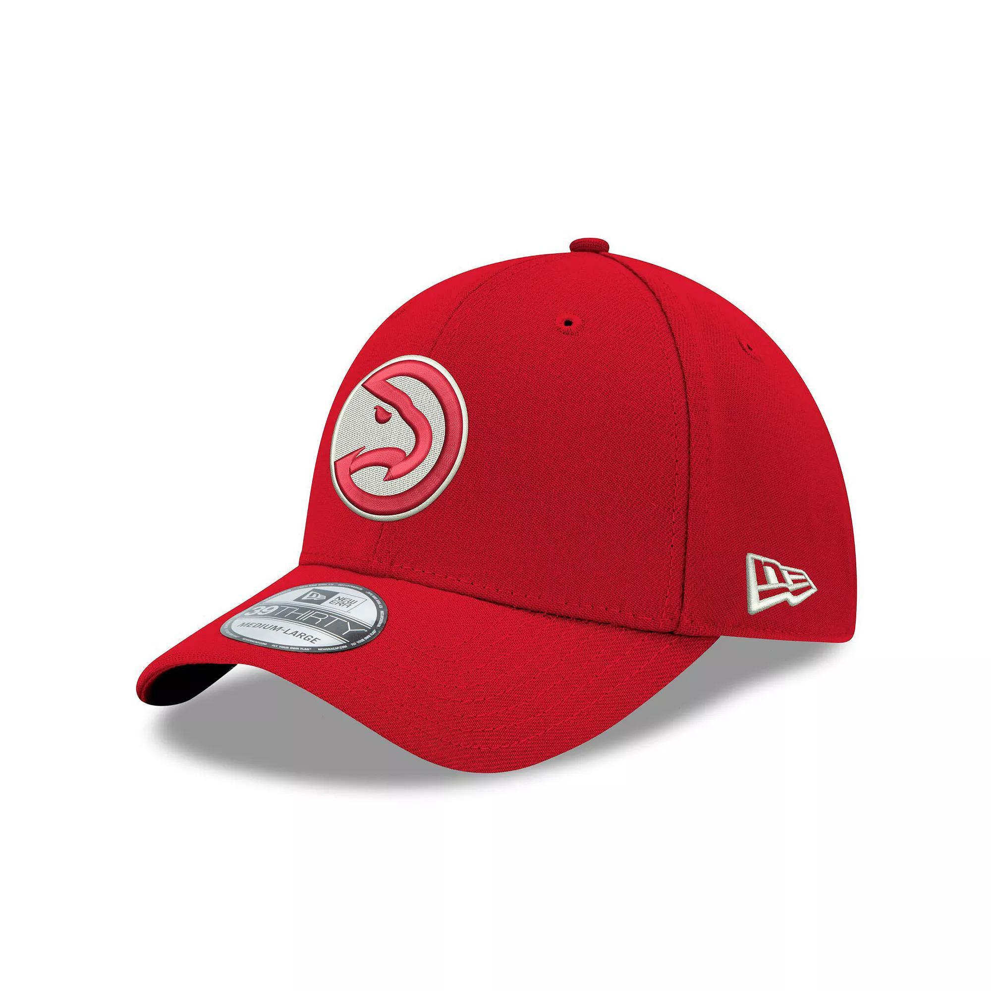 Men's New Era Red Atlanta Hawks Team Classic 39THIRTY Flex Hat, Size: Medium/Large Product Image