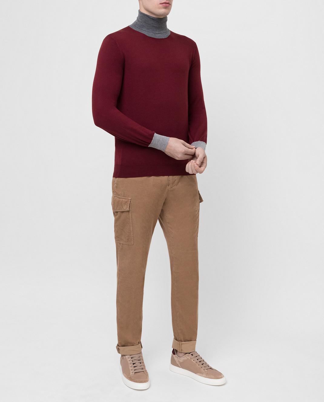 BRUNELLO CUCINELLI High-necked Pullover In Brown Product Image