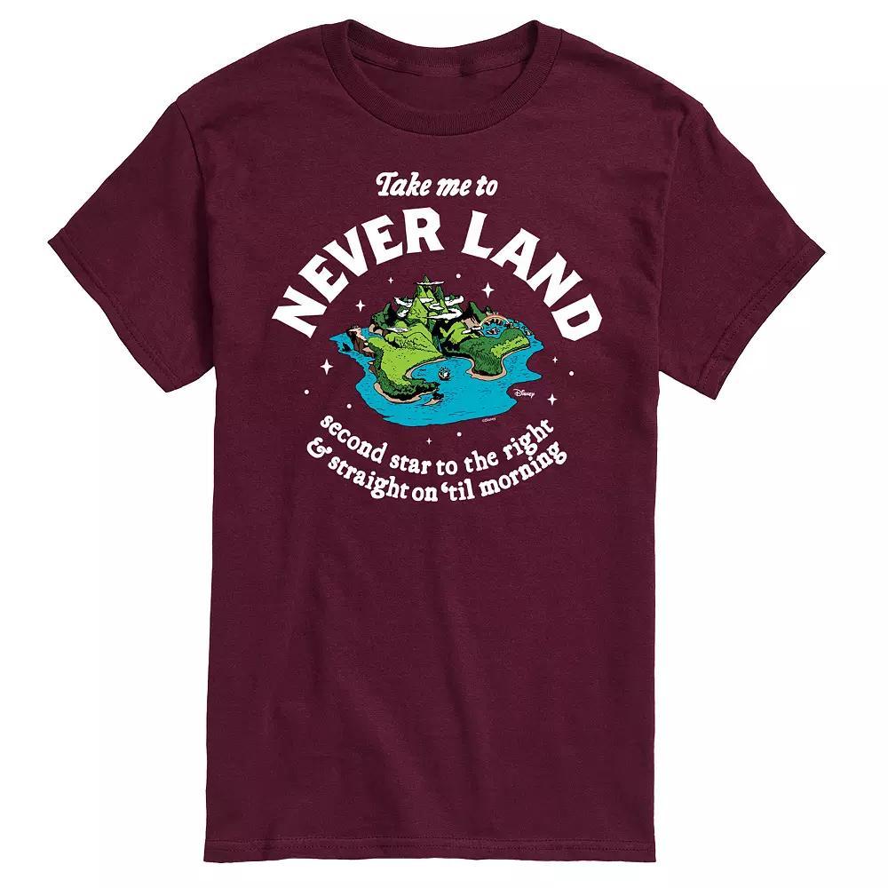 Disneys Peter Pan Mens Never Land Graphic Tee Product Image