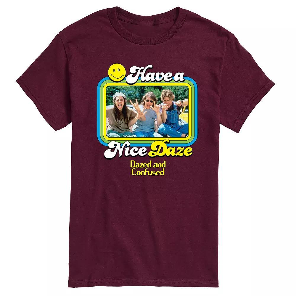 Mens Dazed and Confused Have A Nice Daze Graphic Tee Red Product Image