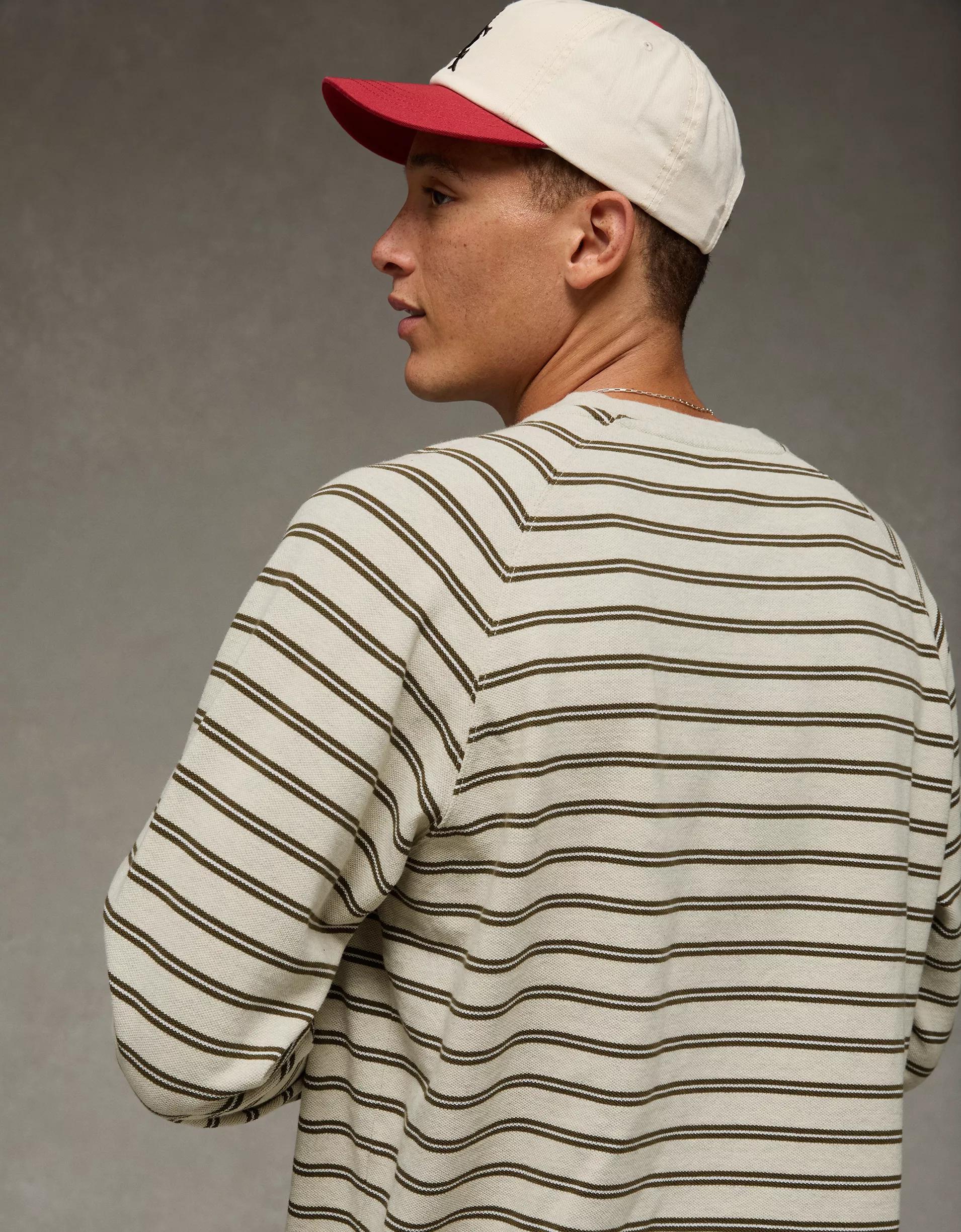 AE Long Sleeve Piqué T-Shirt Product Image
