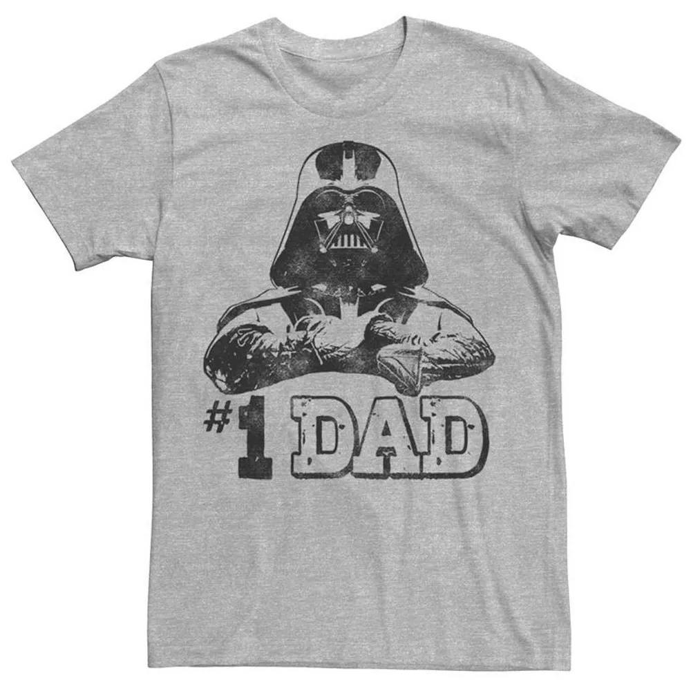 Men's Star Wars Darth Vader #1 Dad Tee, Size: XXL, Athletic Grey Product Image