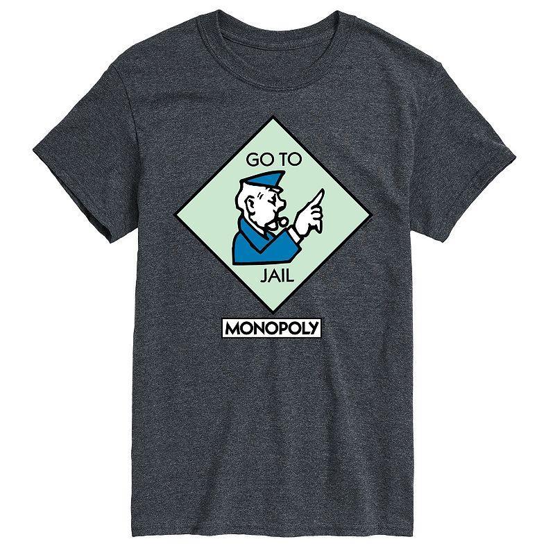 Mens Monopoly Go To Jail Square Graphic Tee Product Image