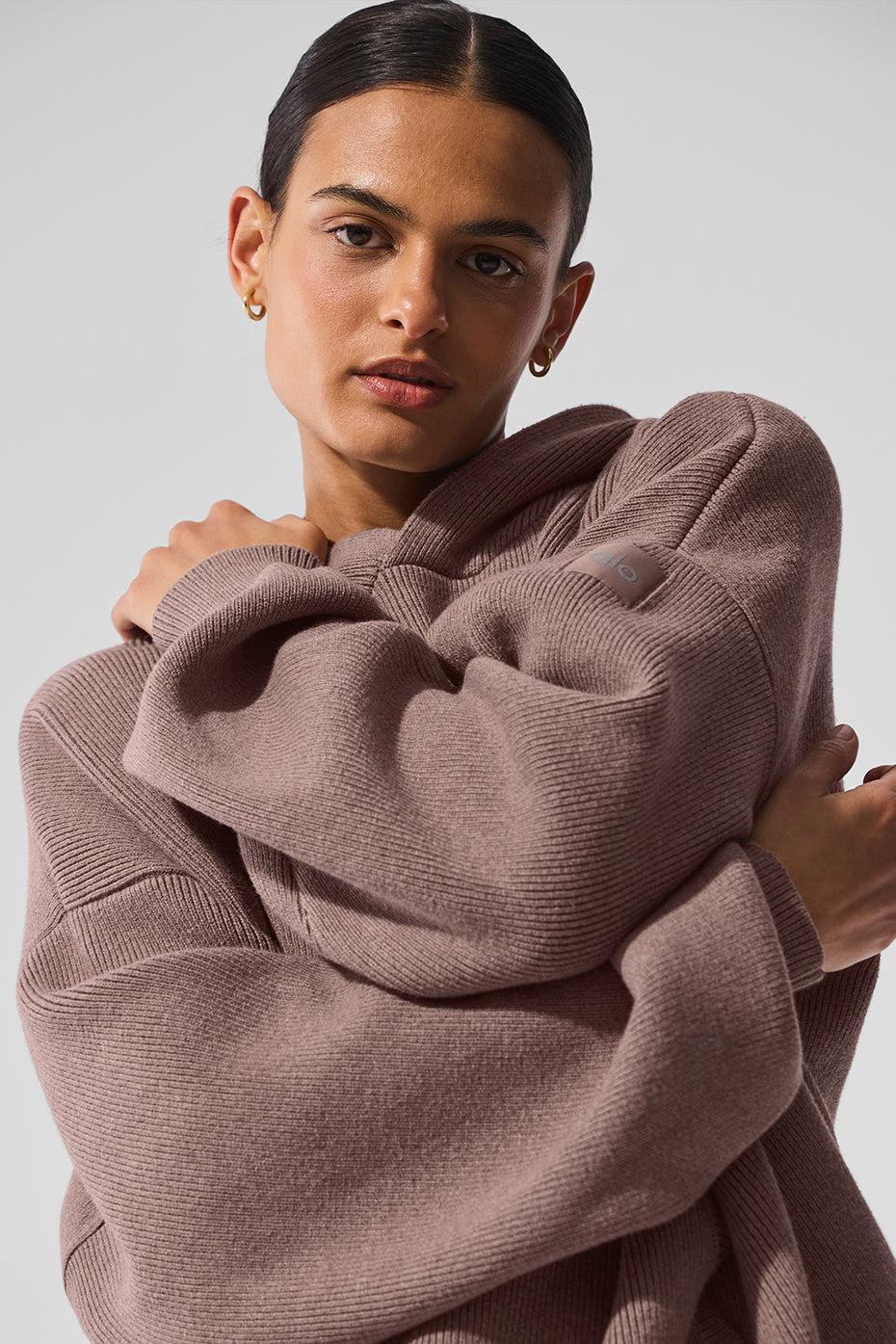 Scholar Hooded Sweater - Mushroom Heather Product Image