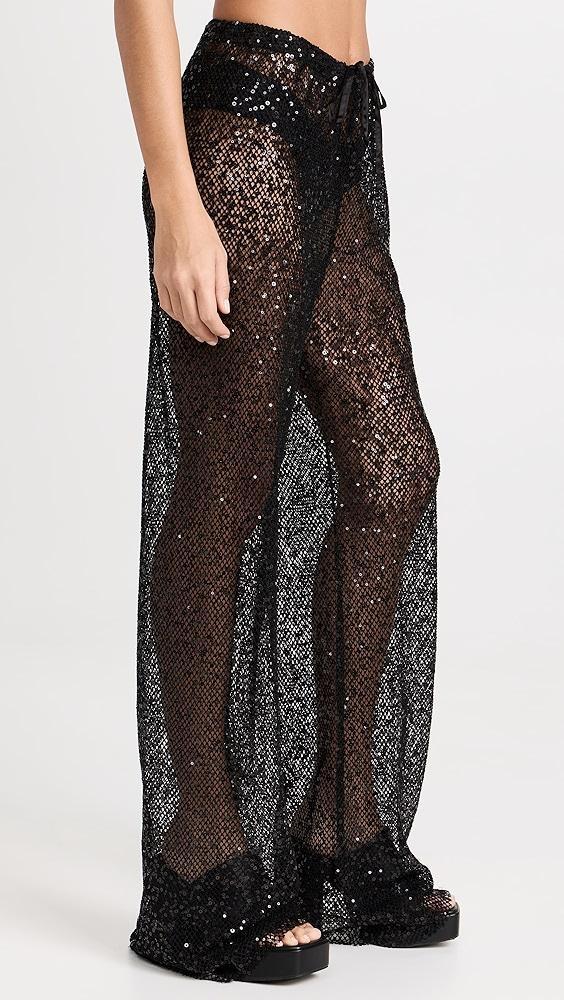Good American Sequins Wide Leg Pants | Shopbop Product Image