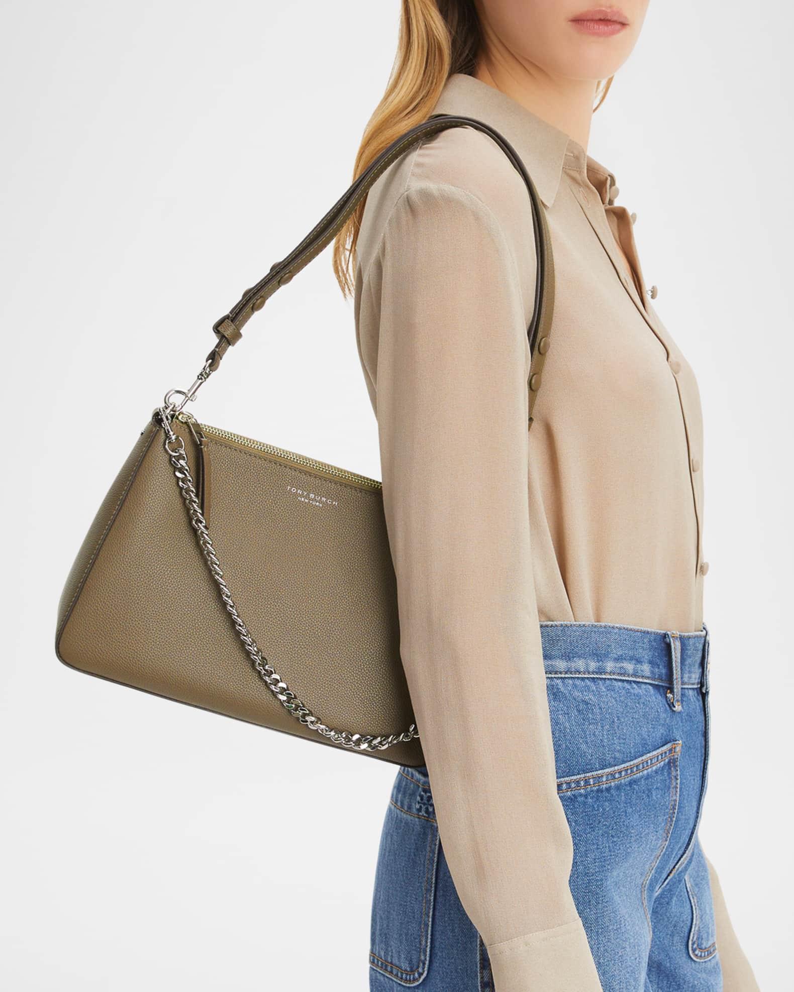 Perry Zip Leather Shoulder Bag Product Image