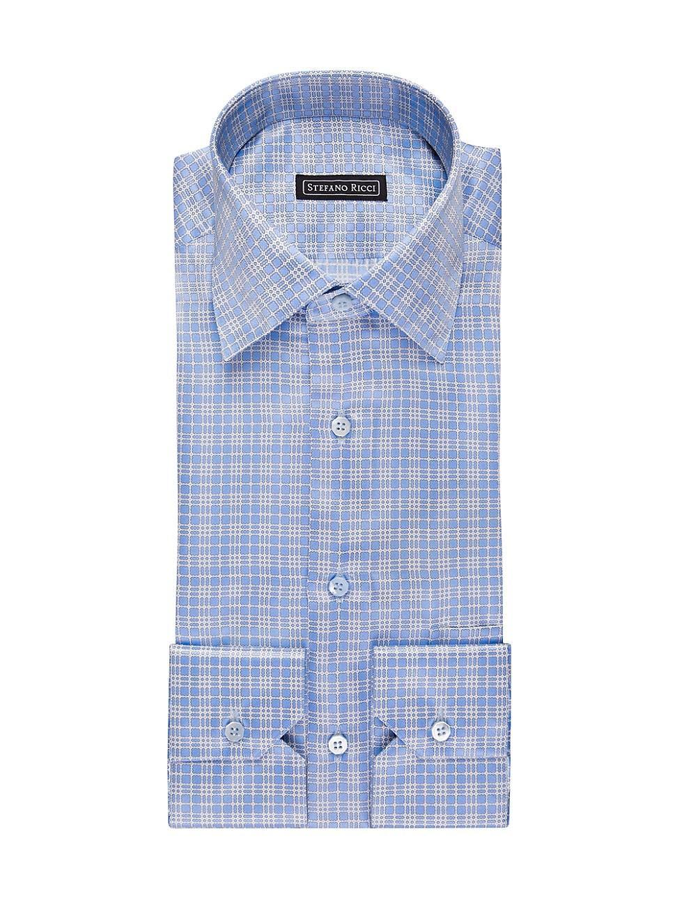 Mens Handmade Silk Dress Shirt Product Image