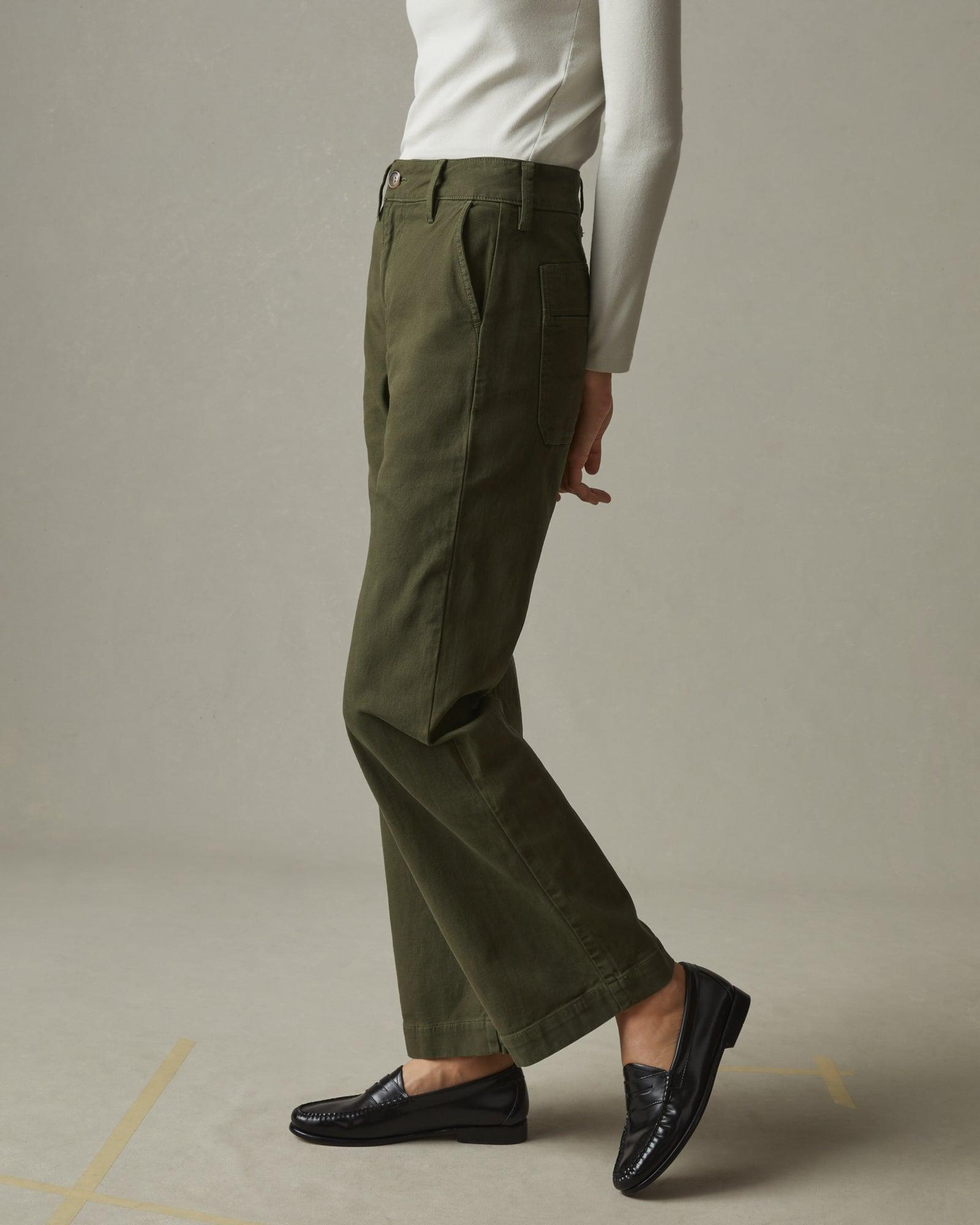 Women's Wide Leg Pant - Moss Female Product Image