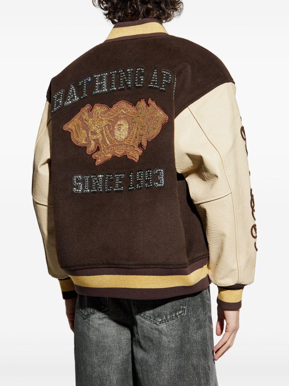 embroidered bomber jacket Product Image