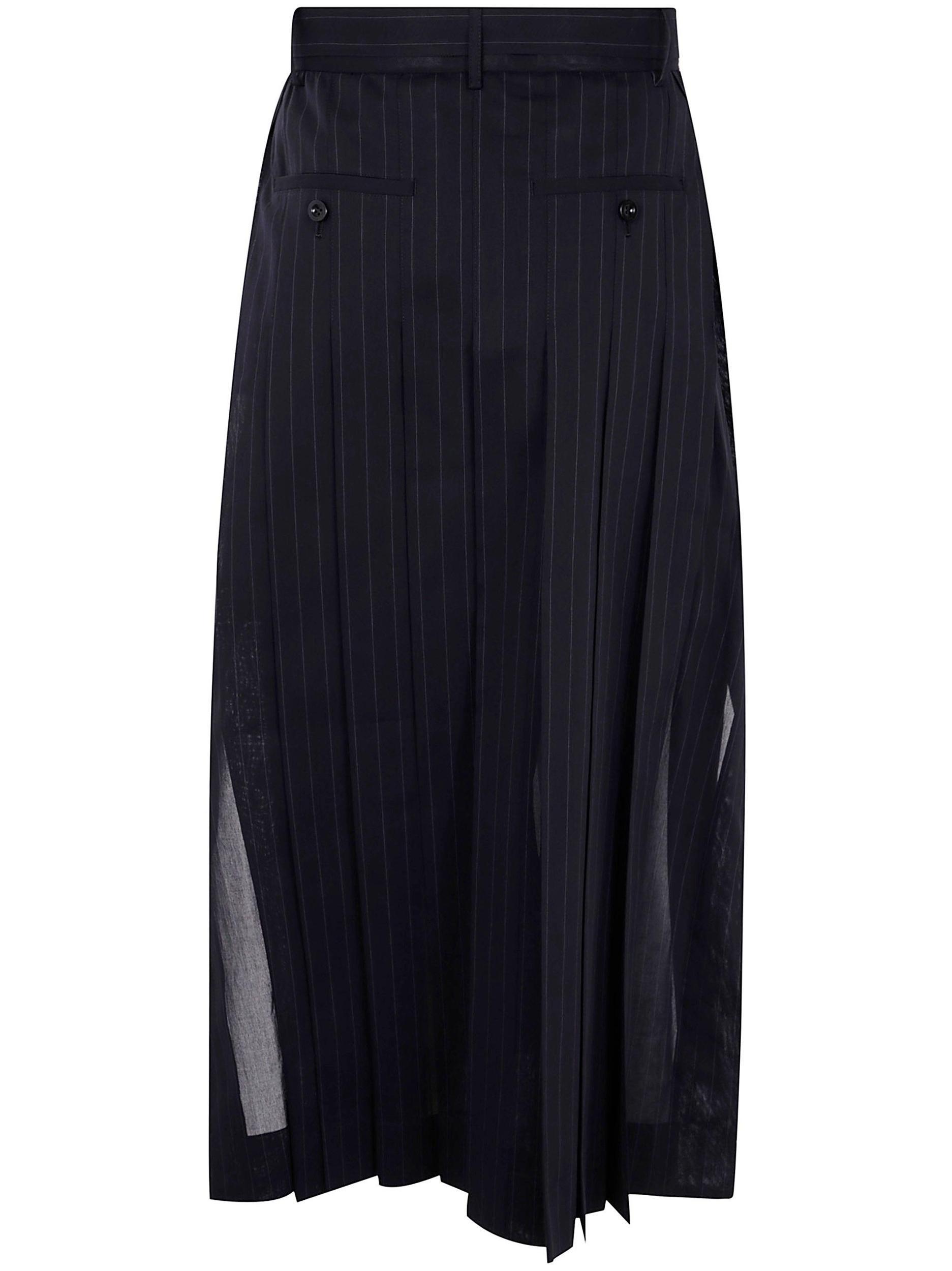SACAI High Twist Voile Skirt Clothing In Black Product Image