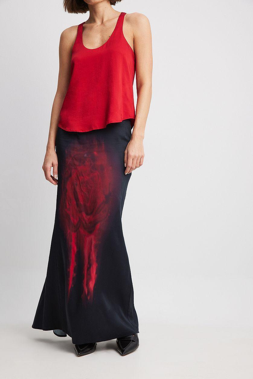 Rose Print Skirt Product Image
