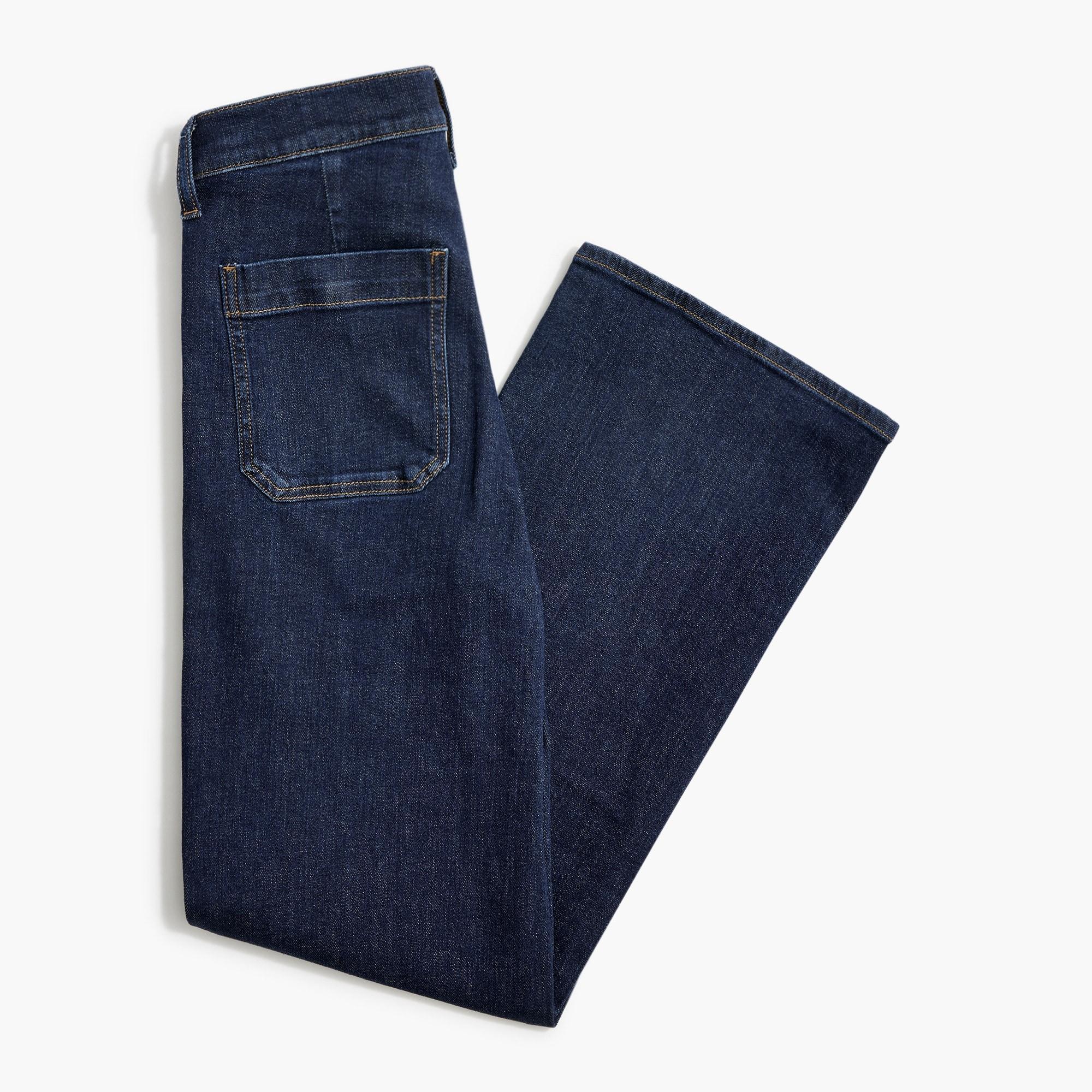 Slim wide-leg sailor jean in all-day stretch Product Image