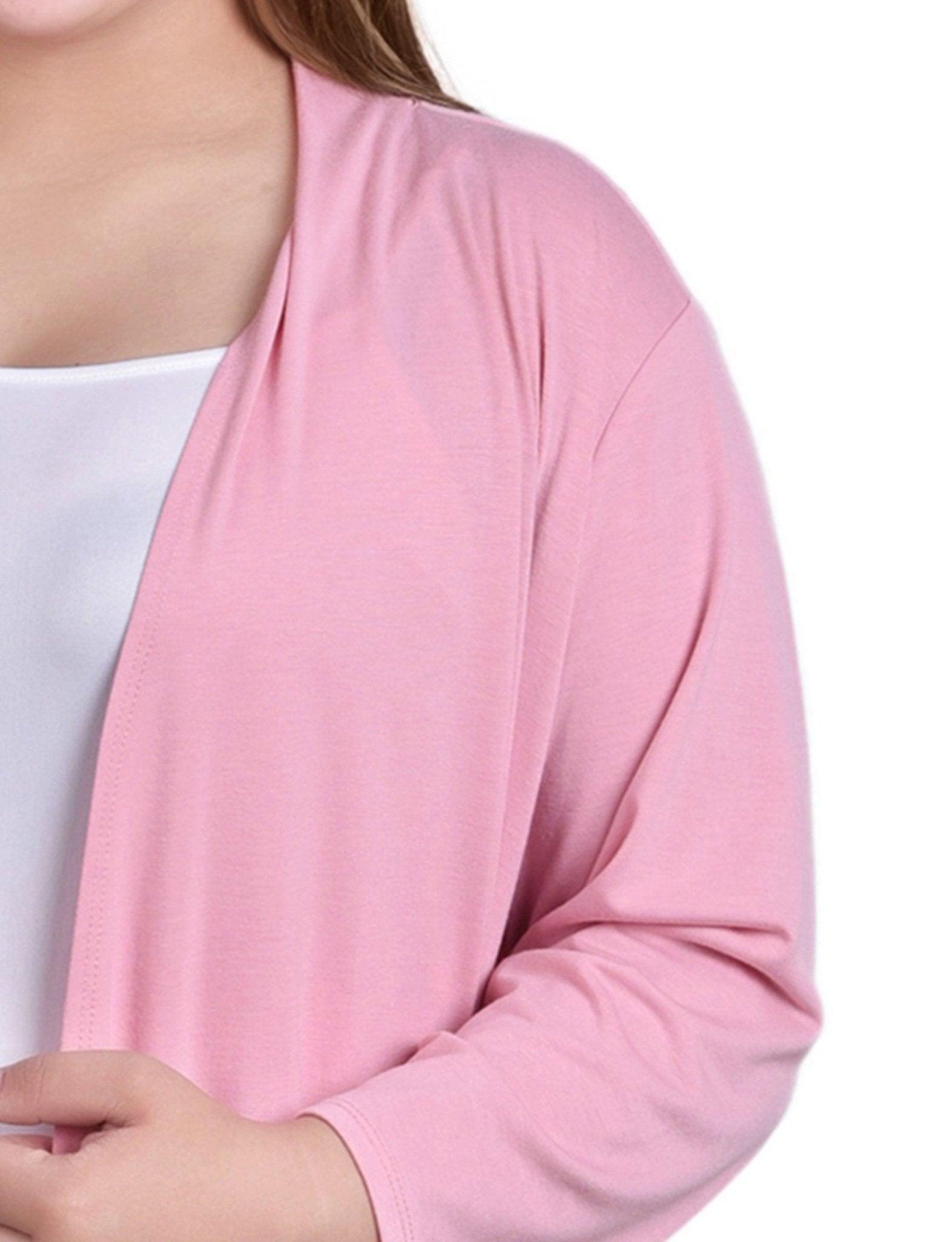 Bridal Rose 3/4 Sleeve Solid Cardigan - Plus Product Image