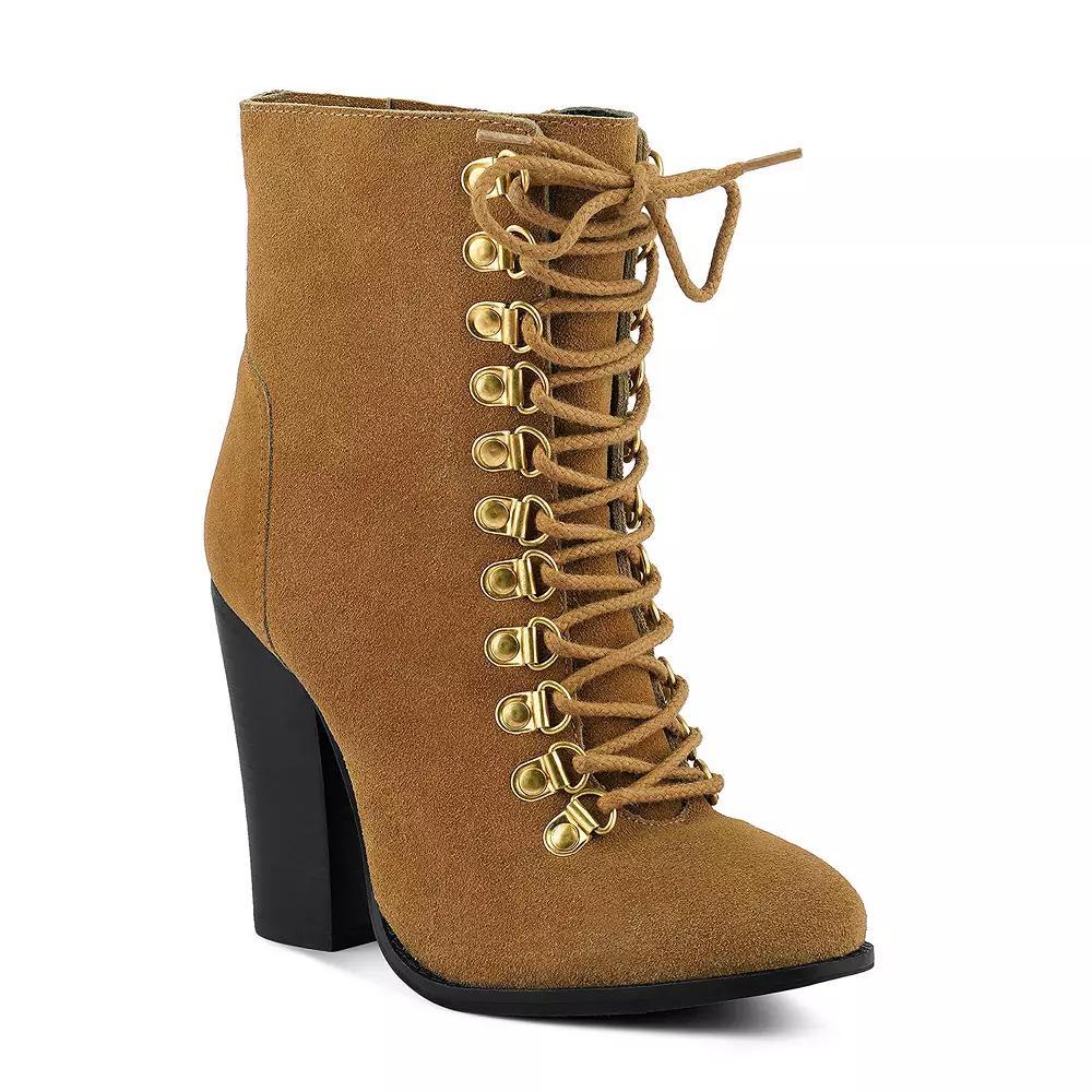 Rag & Co Goose Feather Women's Leather Ankle Boots, Size: 6 Product Image