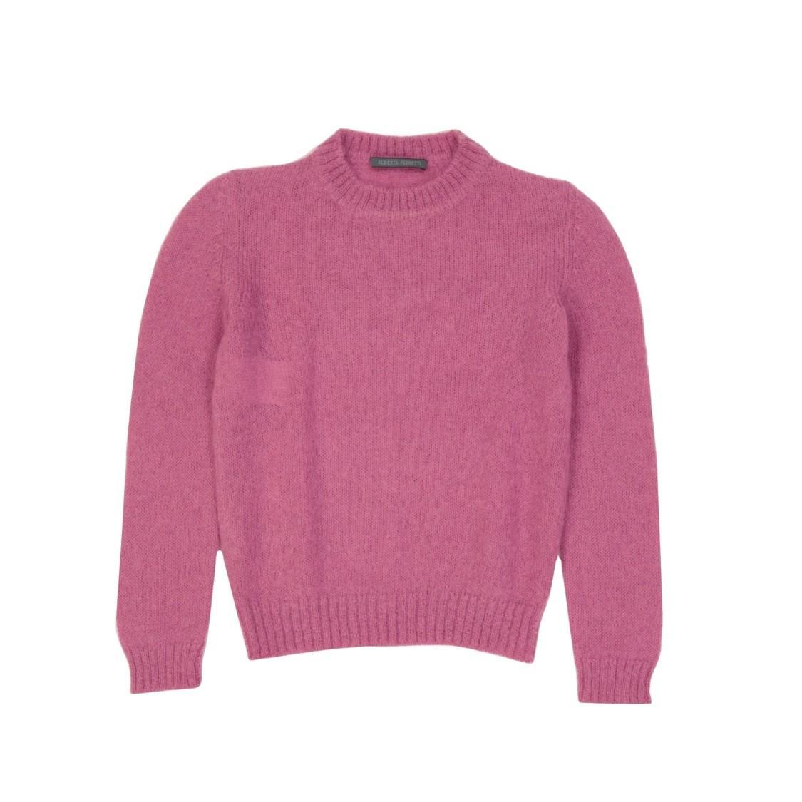ALBERTA FERRETTI Luxurious Mohair Blend Sweater In Pink Product Image