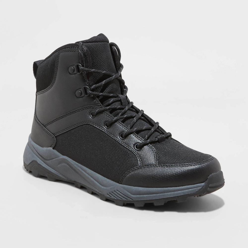 Men's Doran Winter Hiker Boots - All In Motion™ Black 8: Water-Repellent, Lace-Up, Treaded Sole, Medium Width Product Image
