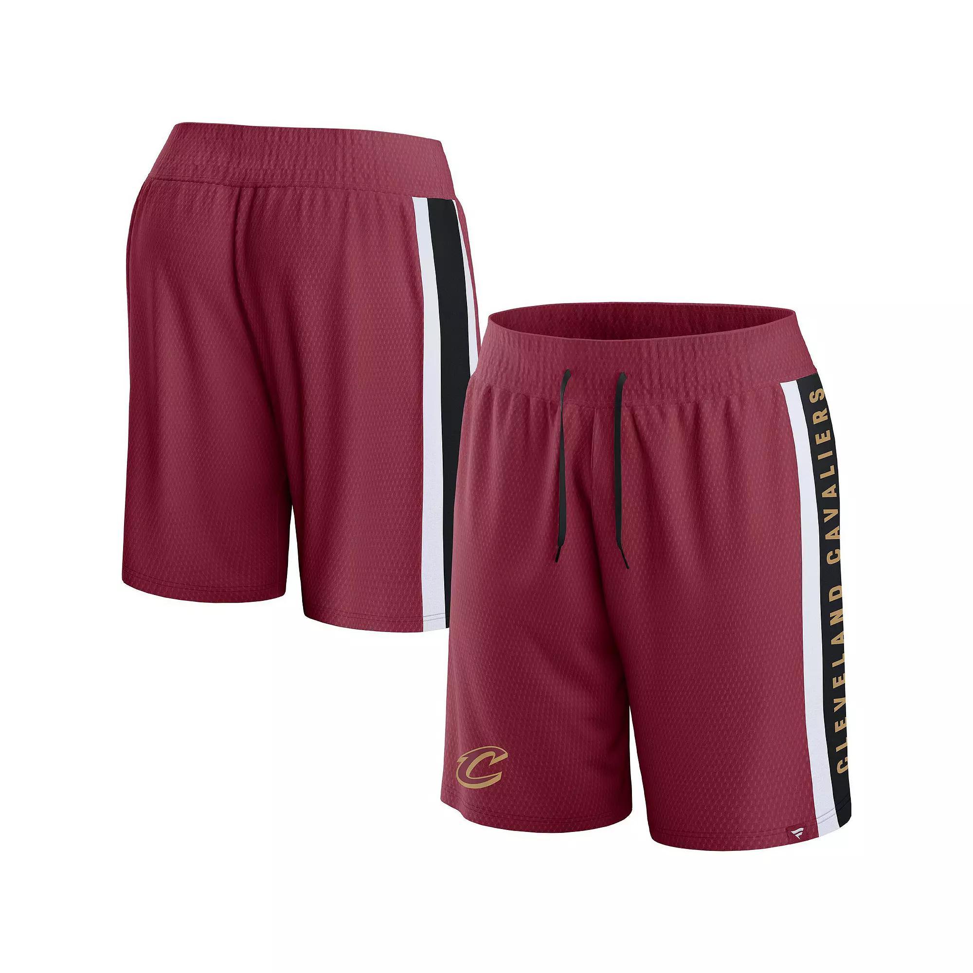 Men's Fanatics Branded Wine Cleveland Cavaliers Referee Iconic Team Mesh Shorts, Size: 3XL Product Image