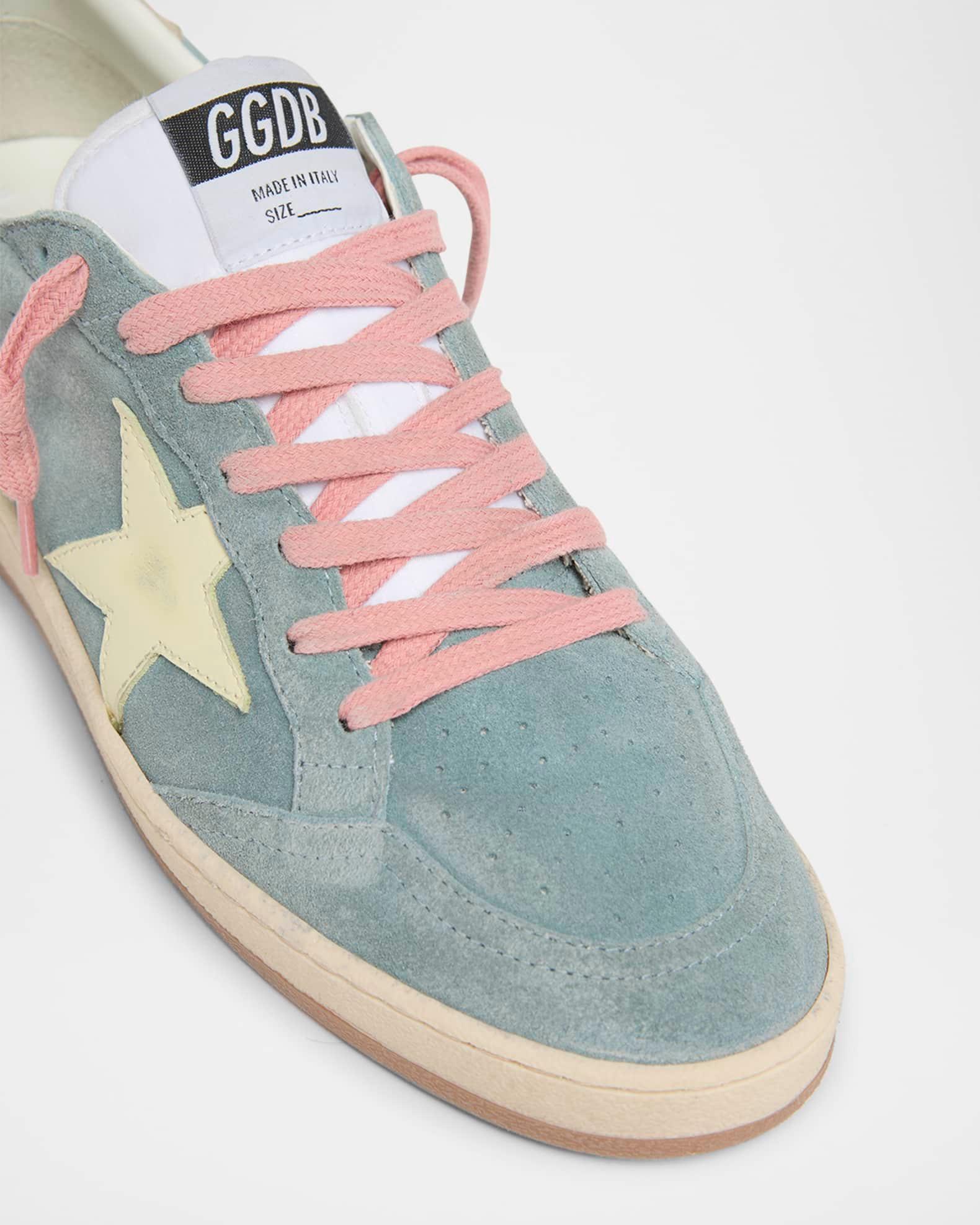 Ballstar Suede Metallic Low-Top Sneakers Product Image