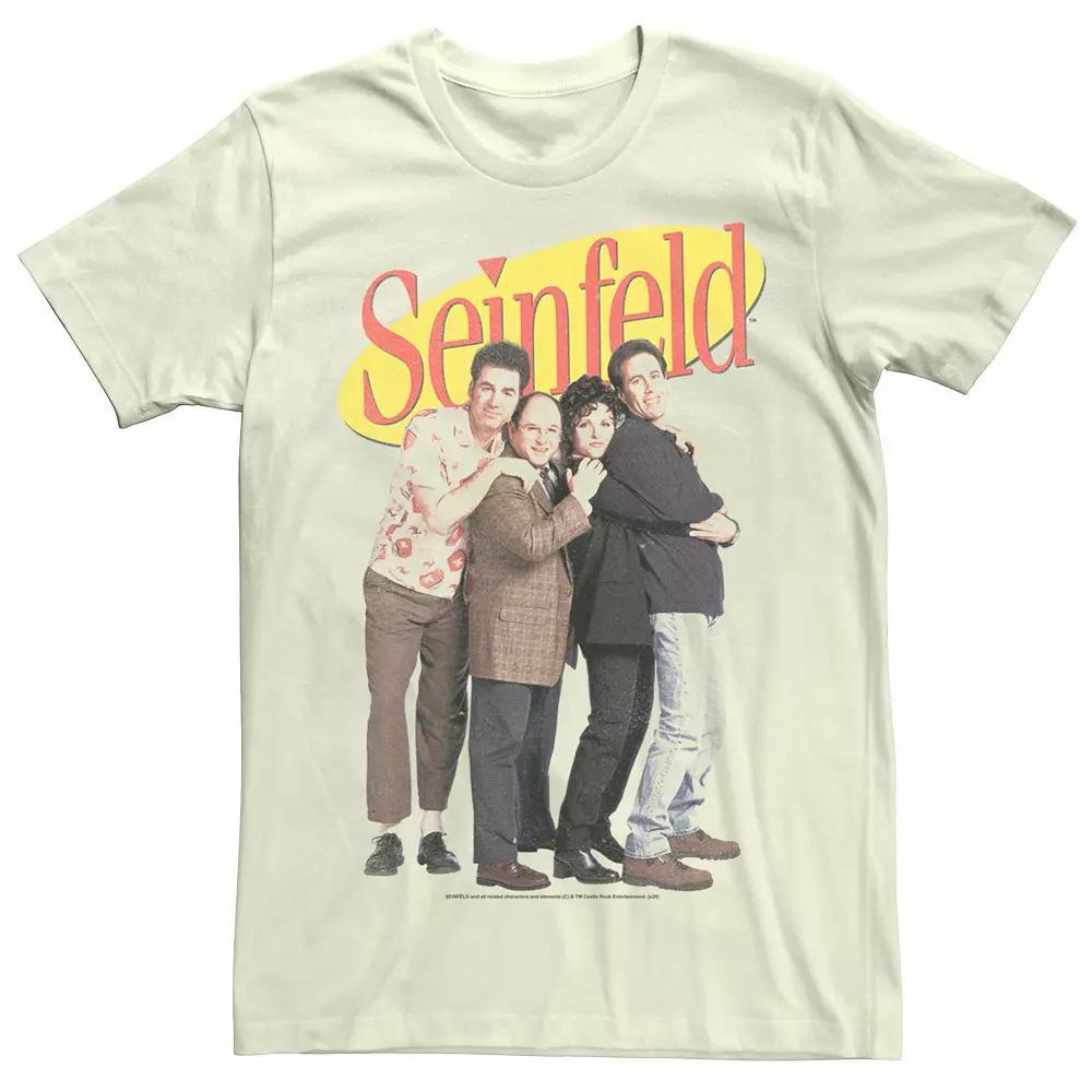 Men's Seinfeld Distressed Group Cast Logo Tee, Size: Medium, Natural Product Image