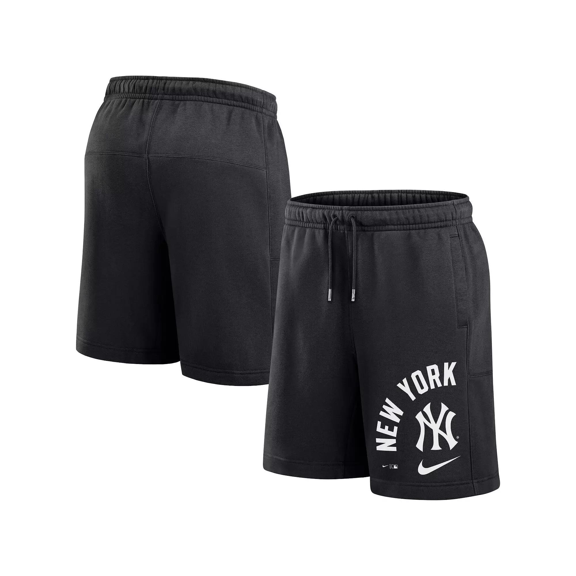 Men's Nike Navy New York Yankees Arched Kicker Shorts, Size: Large, Blue Product Image