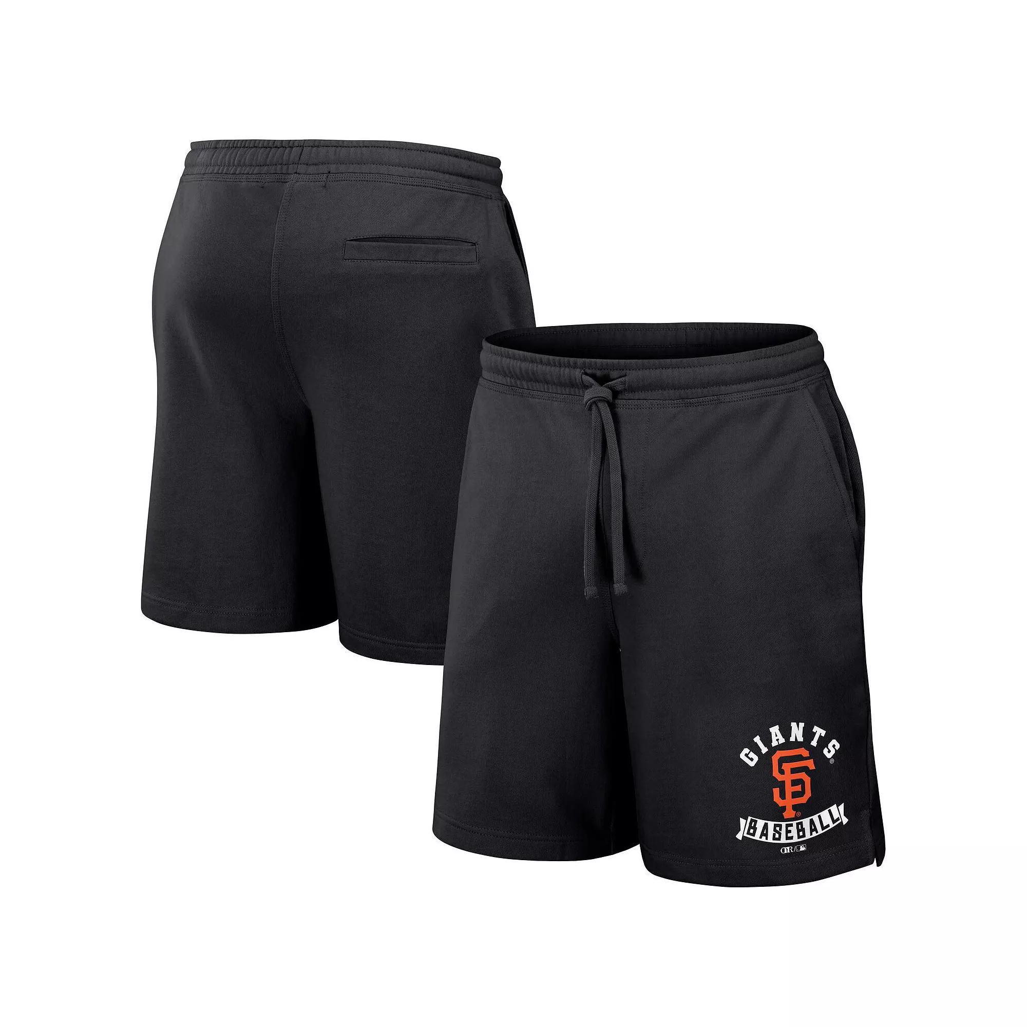 Men's Darius Rucker Collection by Fanatics Black San Francisco Giants Team Color Shorts, Size: Small Product Image