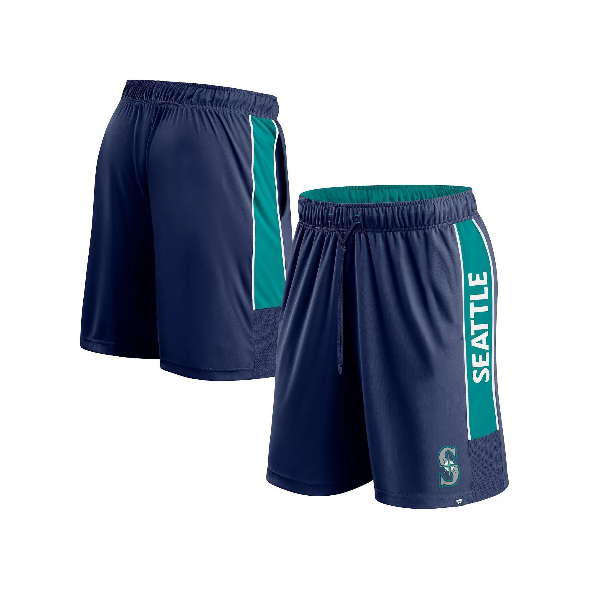 Men's Fanatics Navy Seattle Mariners Win The Match Defender Shorts, Size: XL, Blue Product Image