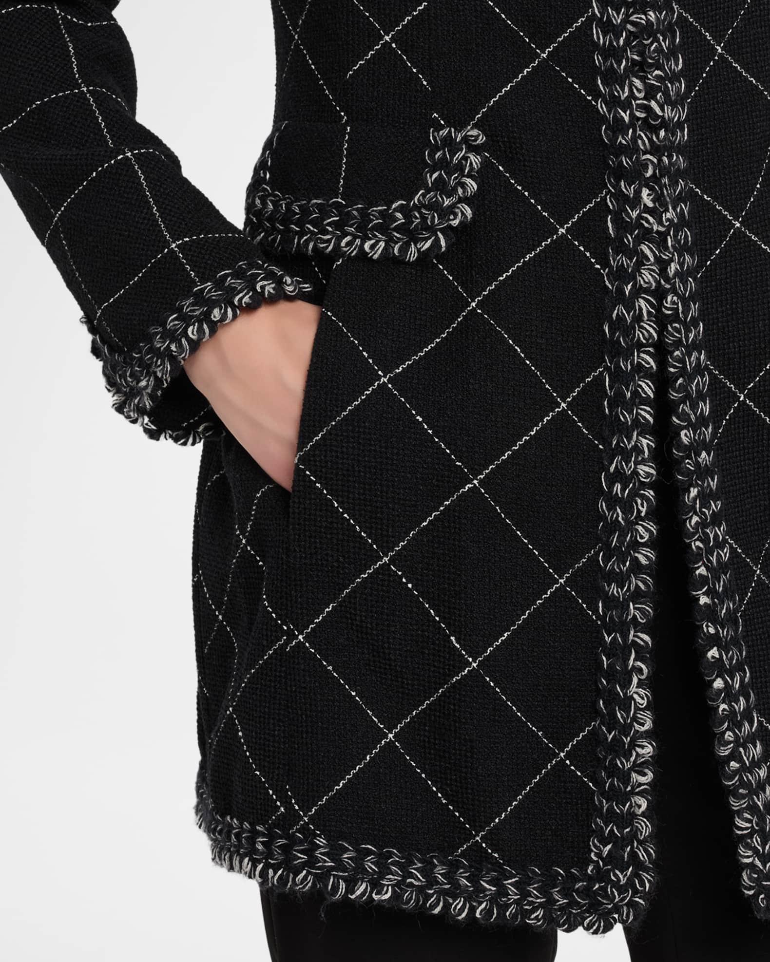 Windowpane Wool Single-Breasted Jacket Product Image