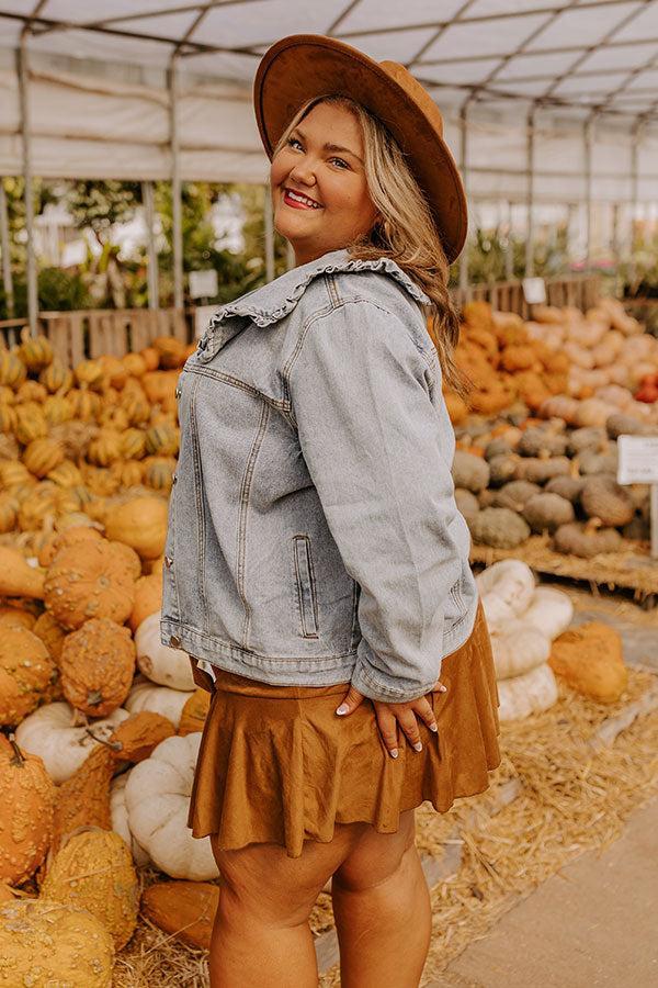 Rustic Vineyard Denim Jacket Curves Product Image