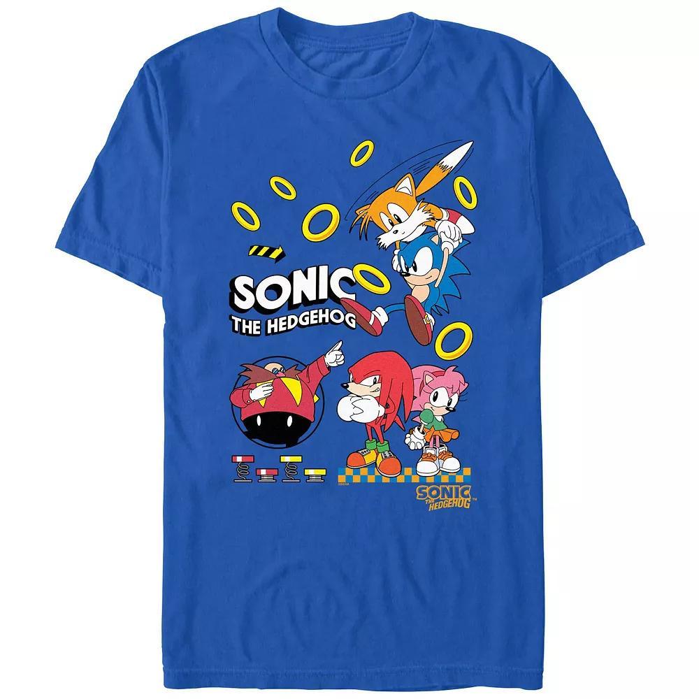 Men's Sonic The Hedgehog Flying Buddy Graphic Tee, Size: XS, Royal Product Image