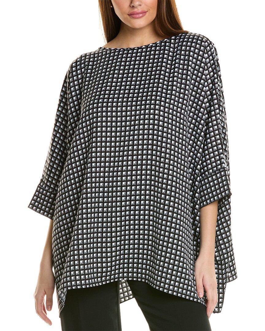 ST JOHN St. John Drape Blouse In Black Product Image
