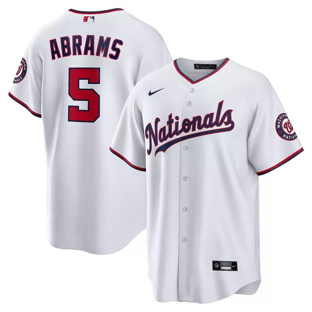Mens Nike C.J. Abrams Washington Nationals Home Replica Jersey Product Image
