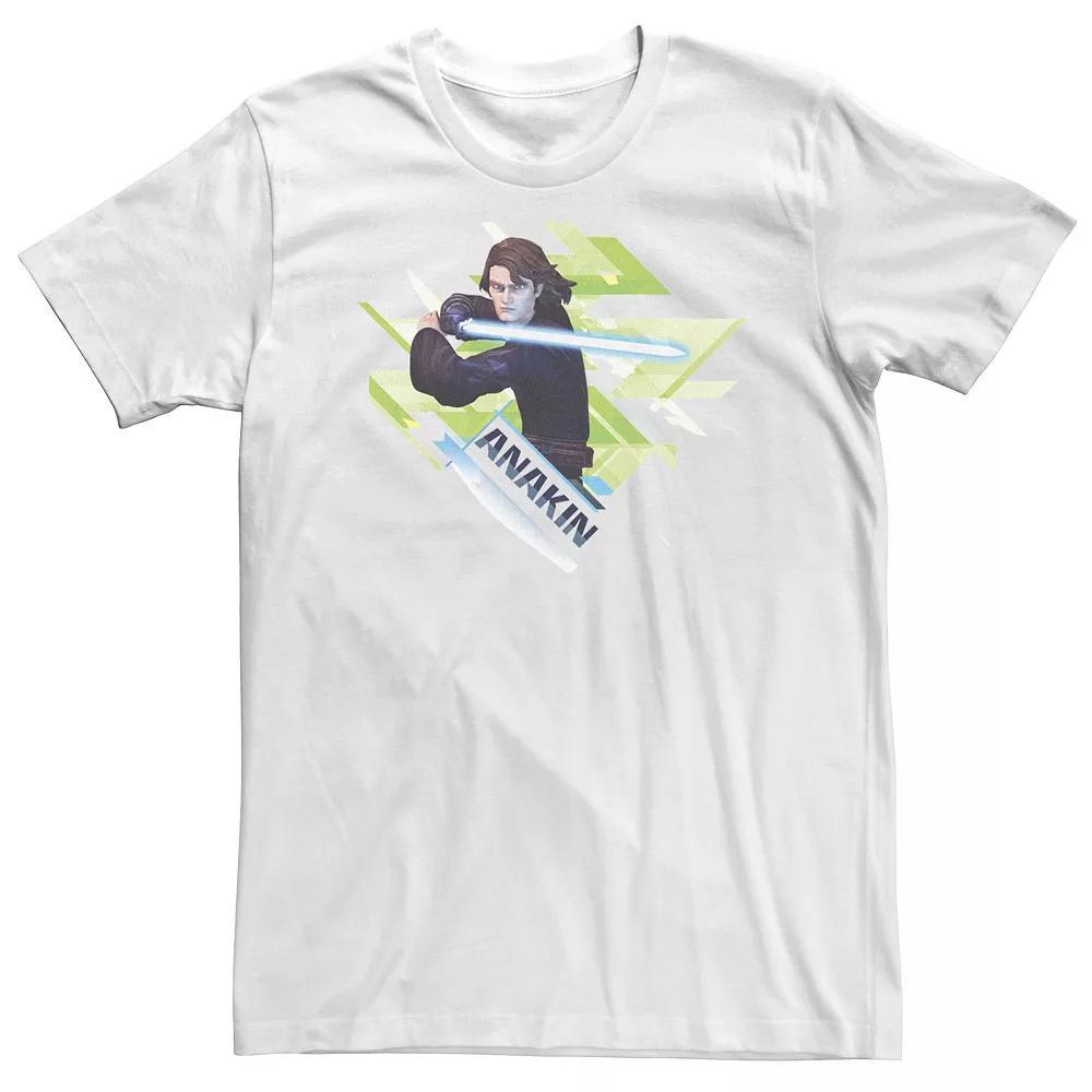 Big & Tall Star Wars Ani Angled Tee, Men's, Size: XL Tall, White Product Image