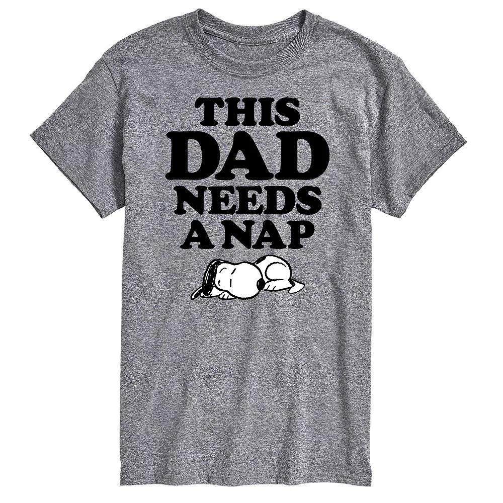 Mens Peanuts This Dad Needs A Nap Graphic Tee Product Image