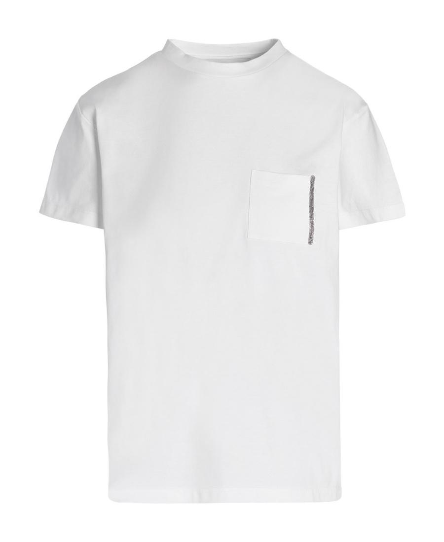 FABIANA FILIPPI T-shirt With Round Neck And Short Sleeves In White Product Image