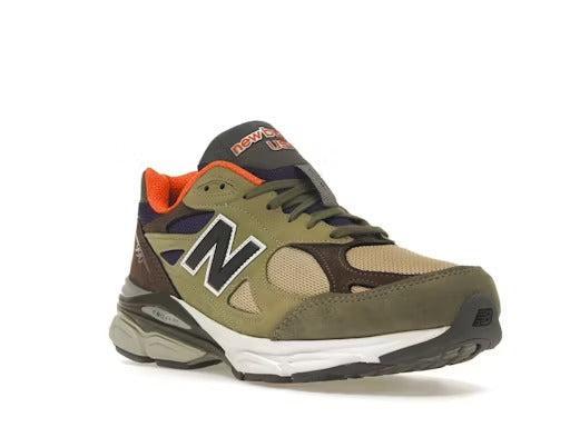 New Balance 990v3 MiUSA Teddy Santis Khaki Orange Product Image