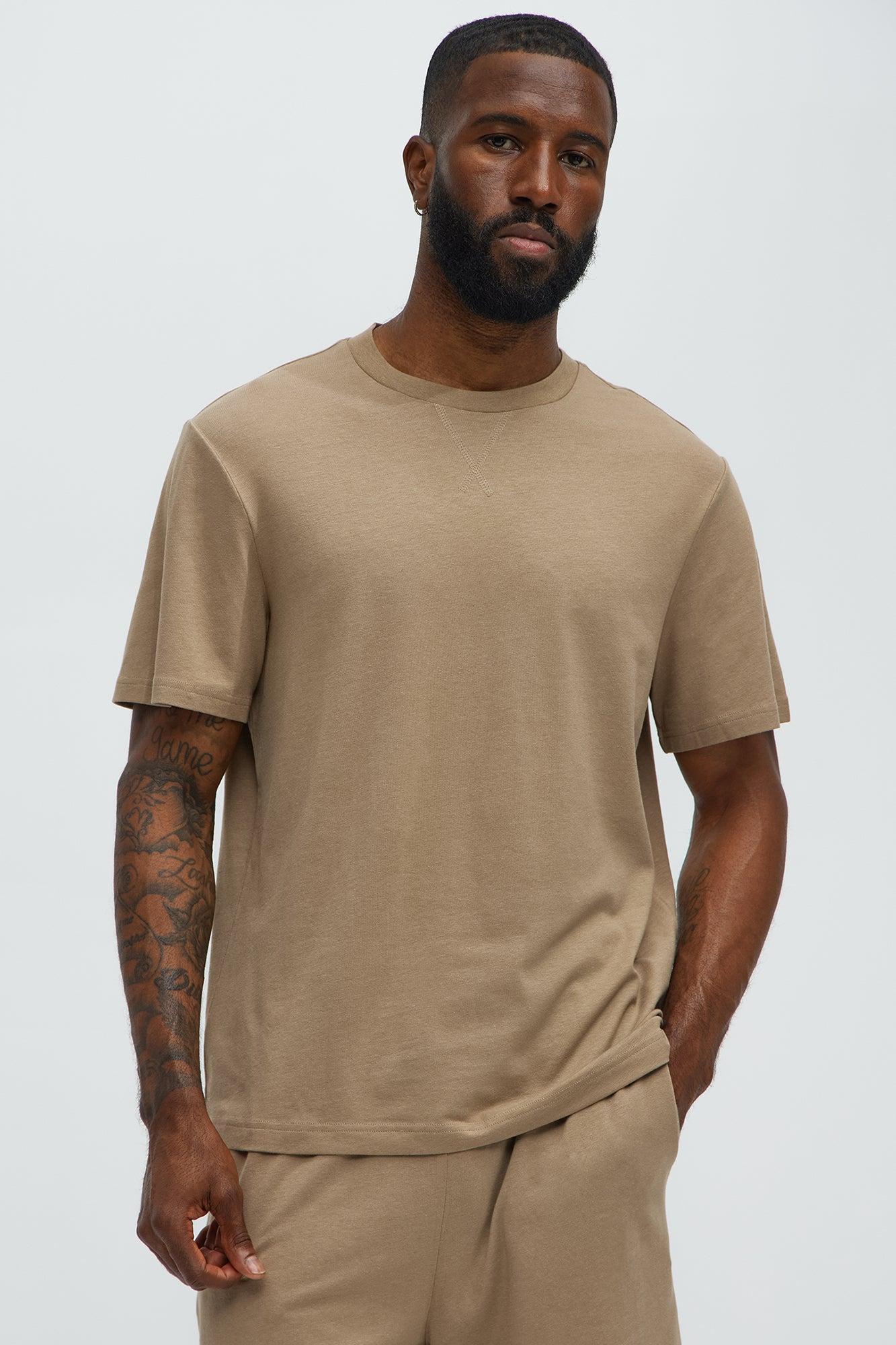 Essential Modal Lounge Short Sleeve Tee - Taupe Product Image
