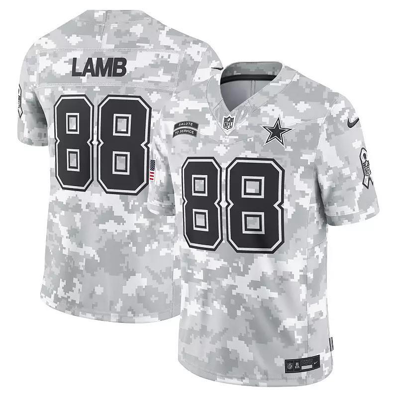 Men's Nike CeeDee Lamb Arctic Camo Dallas Cowboys 2024 Salute to Service Limited Jersey, Size: 2XL, Team Product Image