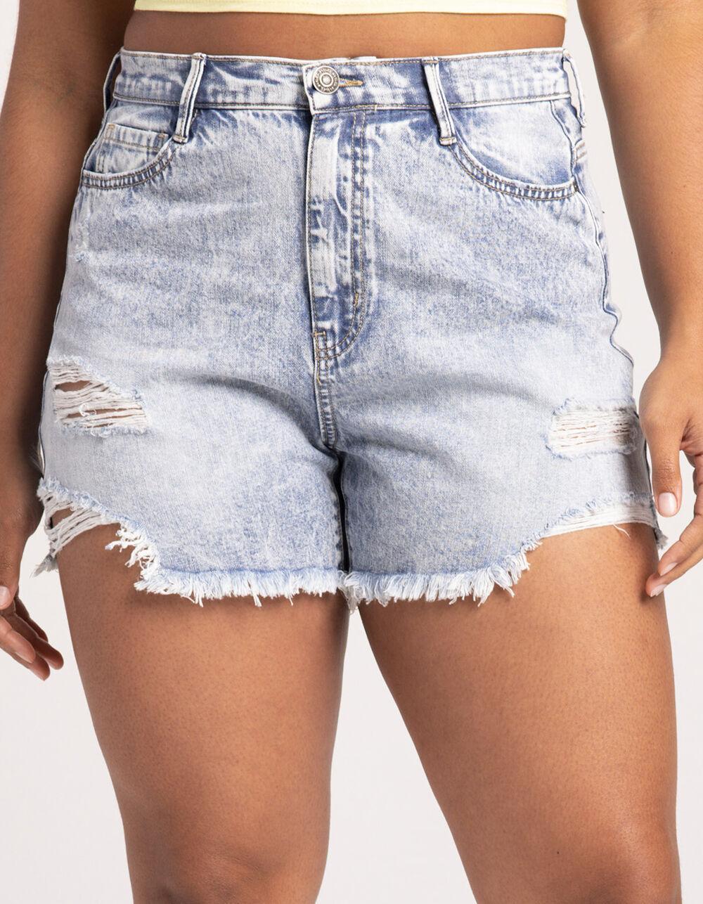 RSQ Destroy Womens Denim Shorts Product Image