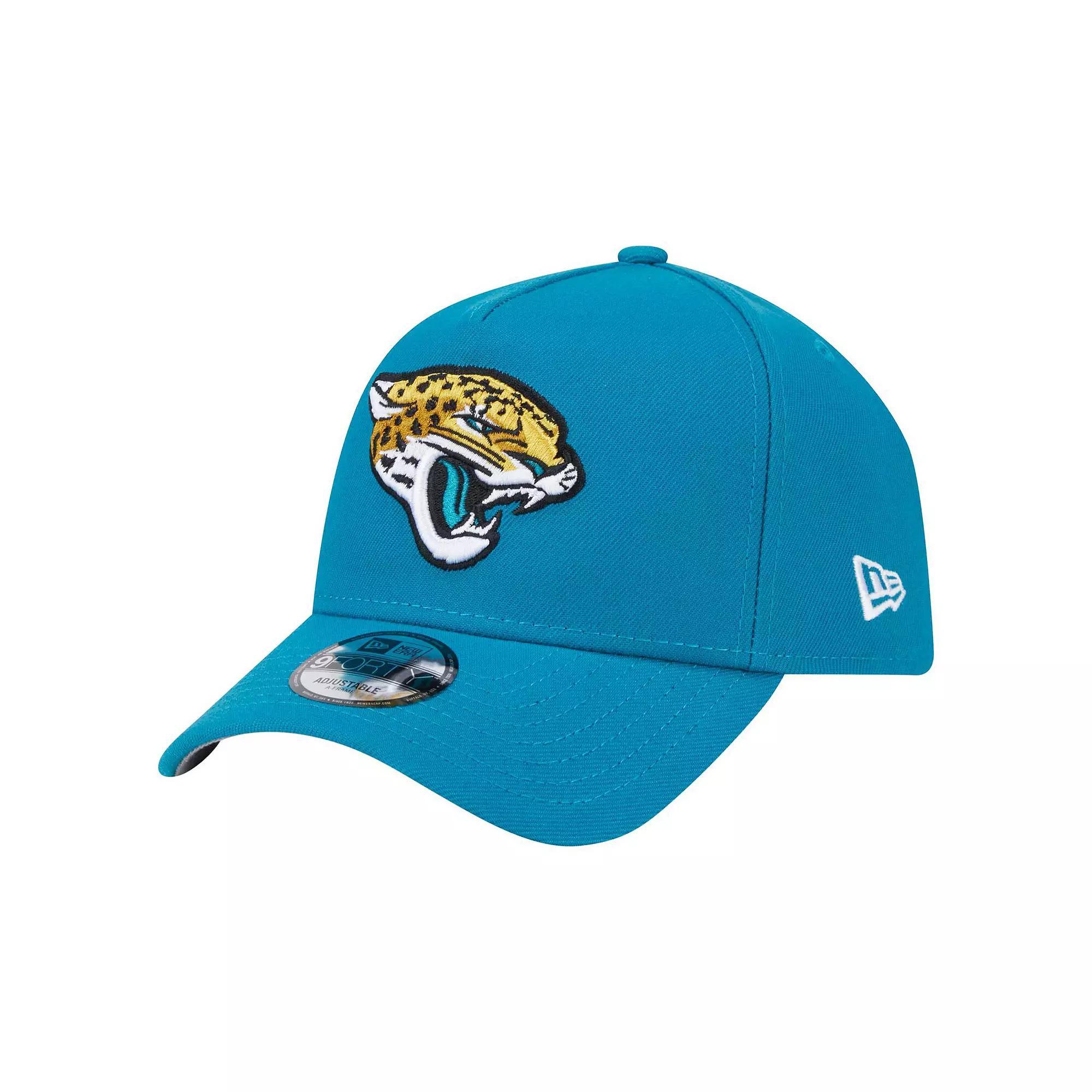 Mens New Era Teal Jacksonville Jaguars A-Frame 9FORTY Adjustable Hat Product Image